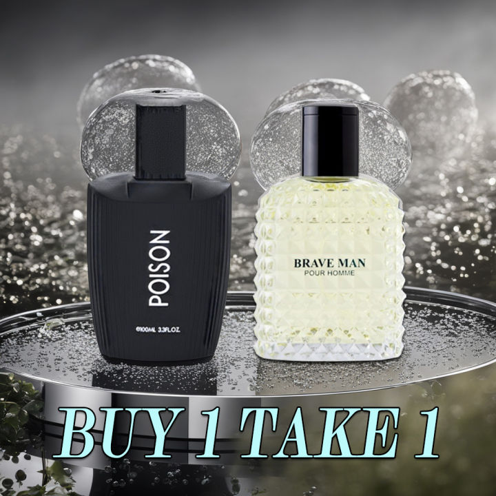 WINSHIP [BUY 1 TAKE 1] POISON/POISOME PERFUME FOR MEN 100 ML+Brave man ...