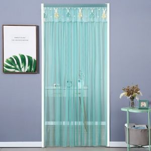 YUDESHUI 100x200cm Rèm cửa Sợi Chống côn trùng Rèm Cửa Thông Gió  Tự dính Rèm thêu ren Dành cho phòng khách