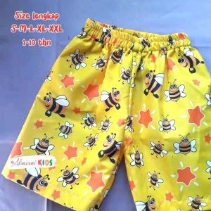Celana Pendek Harian Anak Karakter Harian Motif Laki-laki dan Perempuan Umur 1-10 Tahun