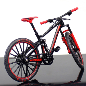 1:10 Scale Finger Mountain Bike Alloy Bicycles Model Miniature with Bright Colors Fun and Interesting Presents for Adult