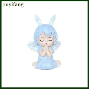 ruyifang ของเล่นตกแต่งเค้กรูปนางฟ้าสำหรับงานเลี้ยงวันเกิดของตกแต่งเค้กตั้งโต๊ะ