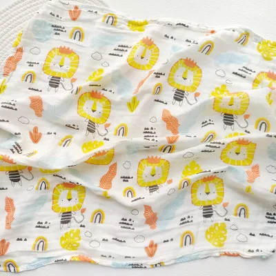 70 x 70cm - A Soft Care Baby Napkin / Newborn Baby Baby Swaddle wraps / Kain Bedung (Fabric ultra-soft and fine mesh structure) 细纱棉布婴儿襁褓