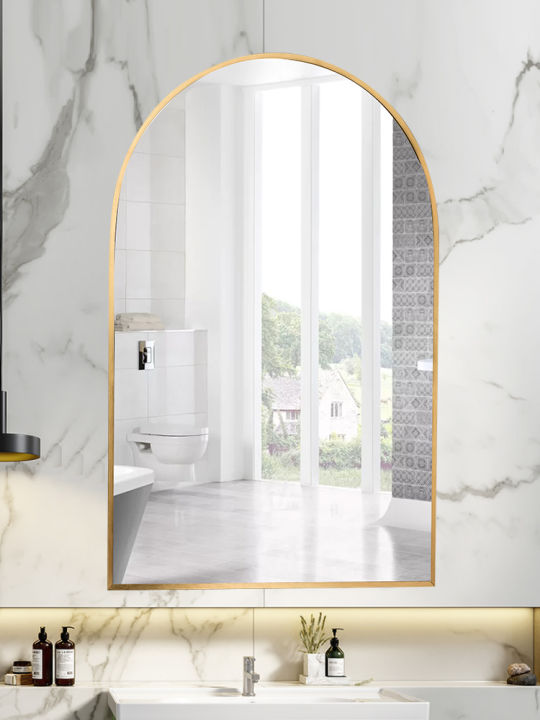 Nordic bathroom mirror bathroom mirror hanging wall bathroom bathroom ...