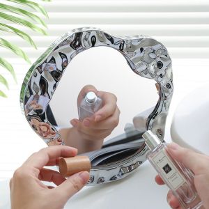 Desk Mirror / Korean Style Mirror / Kaca Cermin Make Up Estetik