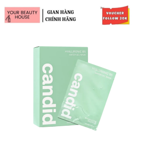 [Candid] Mask Hyaluronic B5 – Mặt nạ gel cấp ẩm da căng mịn (Full box 10 miếng)