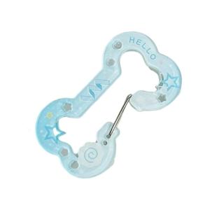 Minimalist Bone shaped Keychain Accessory Clear Acrylic Key Rings Adornment With Delicate Hollow Patterns