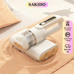 Máy hút bụi giường nệm SAKIDO Máy hút bụi không dây cầm tay có tia UV khử khuẩn hút ẩm không khí