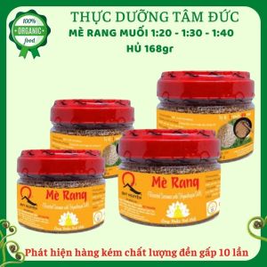 Mè rang muối quy nguyên chùa Long Hương hũ 168gr - Thầy Tuệ Hải