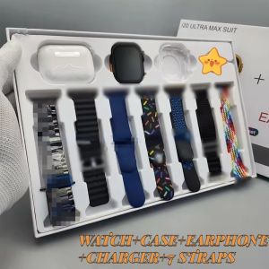 【Local Stock】10 In 1 Set Ultra 2 49mm Screen Sport Fitness SmartWatch 9 With Earphones I20 Ultra Max Suit Smart Watch For Men Women 智慧手錶 智能手表