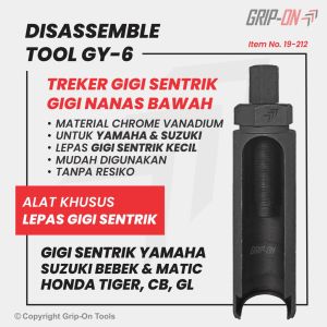Grip-On Disassemble Tool Gy-6 (Long) / Treker Gigi Sentrik / Treker Gigi Nanas Gy 6 Body Panjang 19-212