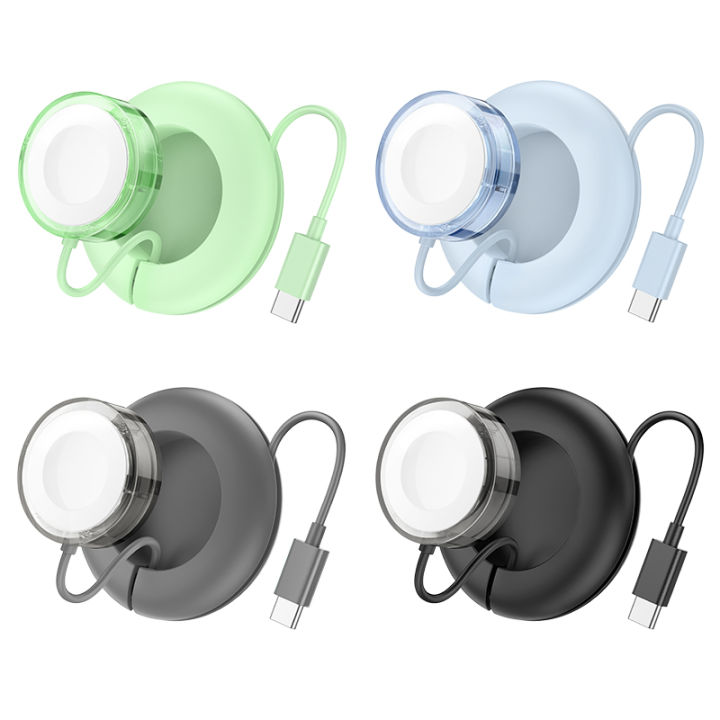 [2024] Hoco CW51 Original 100% Wireless Charger 5V/1A Type-C for iWatch  Apple Watch /7/6/se/5/4/3/2/1 for iWatch Ultra/Ultra2 Series Lazada 