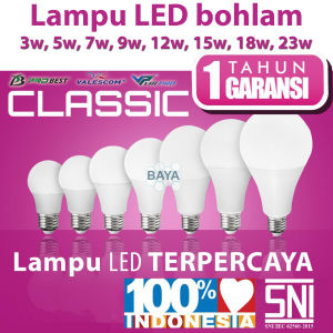 PROBEST VALESCOM VALPRO Lampu LED Bohlam bola lampu bohlam Bulb Led Rumah kantor classic bulat SNI super bagus terang garansi 3w 3watt 5w 5watt 7w 7watt 9w 9watt 12w 12watt 15w 15watt 18w 18watt 23w 23watt 35w 35watt 3 5 7 9 12 15 18 23 35 w watt putih