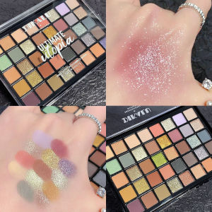 Shimmer Eyeshadow Palette 40 สีอายแชโดว์ Matte Glitter Pigment อายแชโดว์กันน้ําเกาหลี Eye Makeup Palette เครื่องสําอาง
