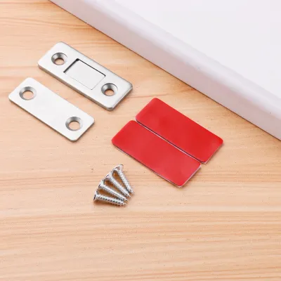 P PMC Nam châm gắn cửa lực hút siêu mạnh tự động hít giữ dán chốt tủ quần áo ngăn kéo cửa ra vào kèm keo 3M