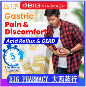 buy 3 free1【READY STOCK】100% ORIGINAL Gastro5 5 Minutes Gastric Pain Relief Stomach Acid Stomach (1 Box x 30 Tablets)
