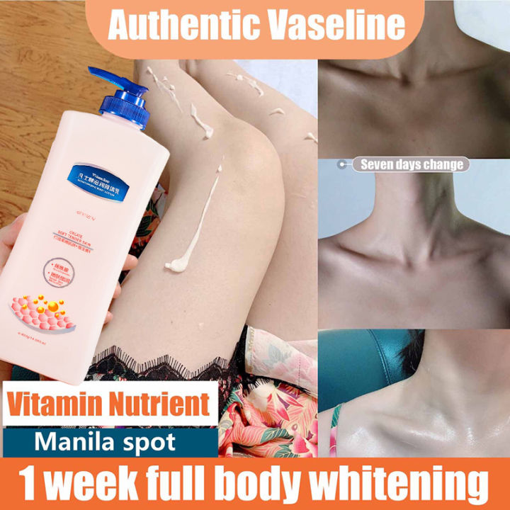 100 Effective 400ML Vaseline Nicotinamide Whitening Body Lotion