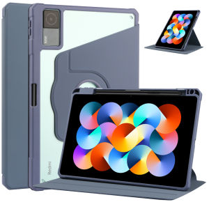 XIAOMI REDMI PAD SE 11 INCH 2023 CASING AUTO WAKE/SLEEP 360 ROTATING ACRYLIC CRYSTAL PROTECTIVE CASE