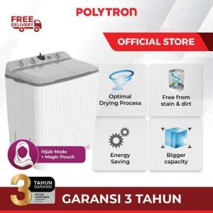 Sunjui Mesin cuci 2 Tabung Polytron