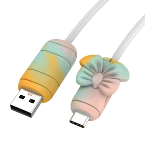 4Pieces Bend Resistant Silicone Cord Protectors Dustproof Charging Cable Protector Accessories Flexible Silicone Guards