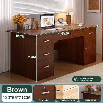 Office Table With Drawer Home Modern Computer Table With Lock DrawerCabinet Study Table Minimalist Space Saving