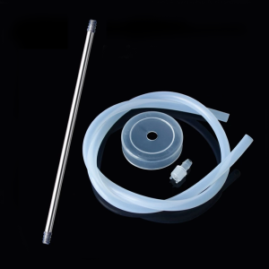 1.5M Water Dispenser Silicone Tubing Hose with Stainless Steel Extended Filter Inlet Pipe