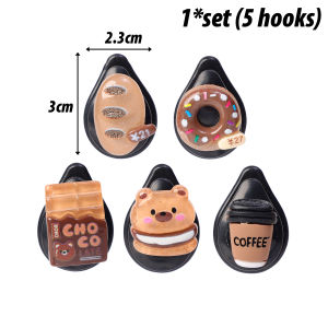 ตะขอติดรถยนต์รูปหมีน่ารัก10ชิ้นตะขอเกี่ยวหลังเบาะติดด้านหน้าที่แขวนเก็บของอุปกรณ์เสริมรถยนต์กระเป๋าถือ