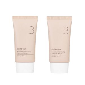 Numbuzin No.3 Porcelain Base-Skip Toneup Beige 50ml Spf50+ Pa++++Sunscreen Moisturizes Conceals Andwhitens Naturally