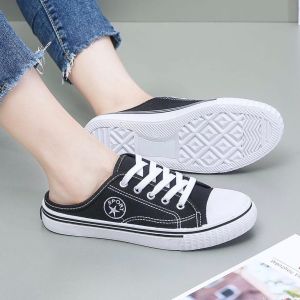 CE FASHION Unisex Korean Style Casual Slip On Sneaker Good Quality Half Slipper Slip On Shoes for Men Women Sale Con01