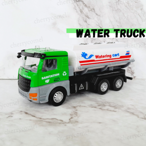 1:48 Alloy Metal Sanitation Garbage Recycle Truck Dump Truck Construction Lori Sampah Kitar Semula Mainan Toys Vehicle