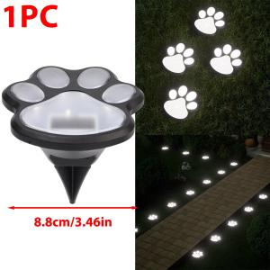 Solar Paw Print Light Outdoor Path Light LED Street Light Yard Garden Pathway Lawn Solar Light Outdoor Summer Camping Home Decor