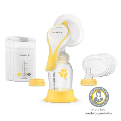 Medela Harmony Flex Manual Breast Pump / with Essential Kit - Made in Switzerland