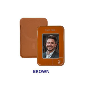 (SG) LionShield NFC Picture Magnetic Card Holder Wallet Snap Stand Art Ink Projection Wallet