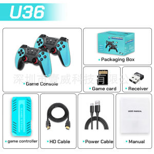 Carefully Selected New Styles U36  Home Game Machine   Hd 2.4G Wireless Retro PSP X2 pro  TV Game Machine