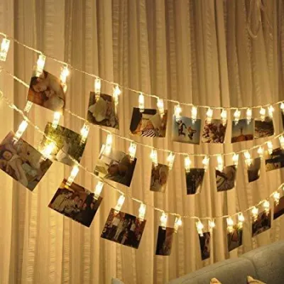 LED String lights Photo Clip Holder Home Decoration Fairy lights Battery