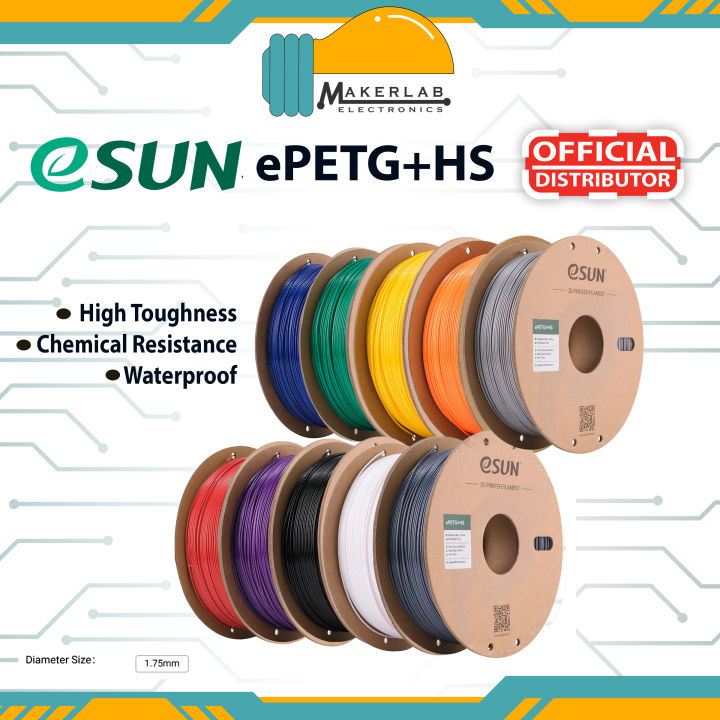 ESUN PETG+HS Filament 1.75mm, 1kg High Speed 3D Printing Filament ePETG