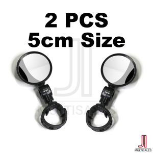 (2 PCS) Bicycle Rearview Mirror Side Mirror Wide Angle Mountain Road Bike MTB Adjustable View