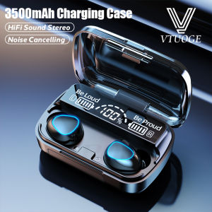 VTUOGE TWS Bluetooth 5.3 Earphones 500mAh Charging Box Wireless Headphone 9D Stereo Sports Waterproof Earbuds Headsets With Microphone