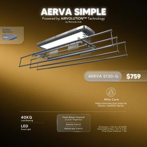 Automated Laundry Rack. Smart Laundry System. Electric Laundry Rack. NEW AERVA SERIES