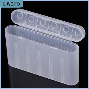 【E-WOITD】 1PC DIY Accessories 6 Slot Waterproof Storage Box For 18650 Batteries Portable Holder Case Protectors Organiser
