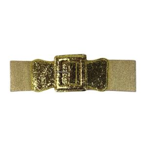 HPVDBP Fashion Wide Waist Belt Vintage Sparkling Glitter Waist Belt Waist Strap Square Buckle Wide Waistband Party Club