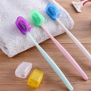 Set 5 Nút bịt đầu bàn chải đi du lịch C49 tiện dụngnắp đậy bàn chải chống bụi TTNTC49