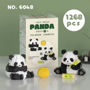 Building Block 积木创意熊猫蛋仔建筑街景餐车 Blok Binaan Panda Kreatif 3D Mini Cartoon Block Education DIY Blok Mini Kreatif DIY Panda Mini Food Street