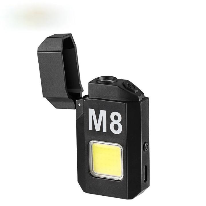 Rechargeable Lighter Comes with LED-COB Portable Mini Strong Lighting ...