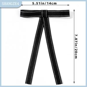 【SHANGZE4】 Bow Brooch Fabric Tie Badge Mourning Corsage Pin Tie Blouse Black Bowties Brooch Shirt Sweater Neckline Accessories