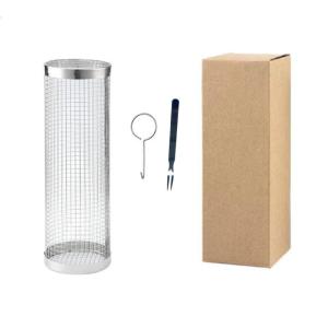 Rolling Grilling Basket Easy To Use Stainless Steel BBQ Basket With Accessories For Convenient Outdoor Cooking