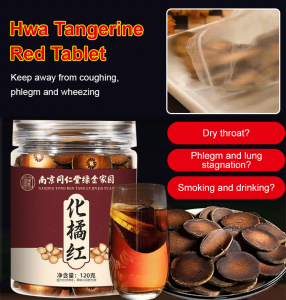 Authentic Hwa Tangerine Red Slices Healthy Tea For Long-term Cough And Excessive Phlegm