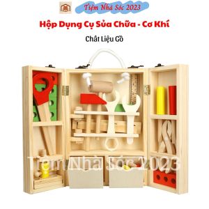Đồ Chơi Kĩ Sư Cơ Khí Hộp dụng Cụ Sửa Chữa Chất liệu Gỗ Giúp PHát Triển Tư Duy Cho Bé - Tiệm Nhà Sóc 2023