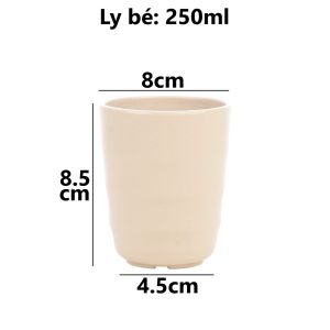 Ly tròn Thái nhựa VIỆT NHẬT - Ngoài nhám trong bóng - Uống nước trà đá hàng quán - 6280/1