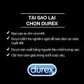 [CHE TÊN] Bao Cao Su Durex Real Feel Siêu Mỏng 0.024mm Siêu Chân Thật Mỏng Như Không Size 56mm - Ba Con Sói For Man. 
