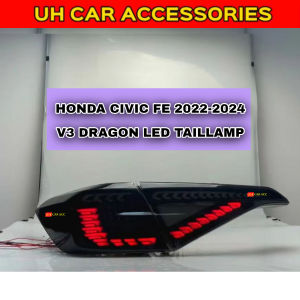 HONDA CIVIC FE 2022-2024 V3 DRAGON LED TAILLAMP TAIL LAMP LIGHT LIGHTS LED